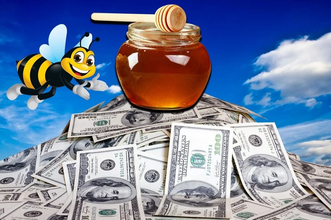 Mierea strălucește pentru a atrage bani