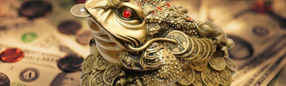 Un ciupercă cu o monedă în gură - un talisman care atrage bani