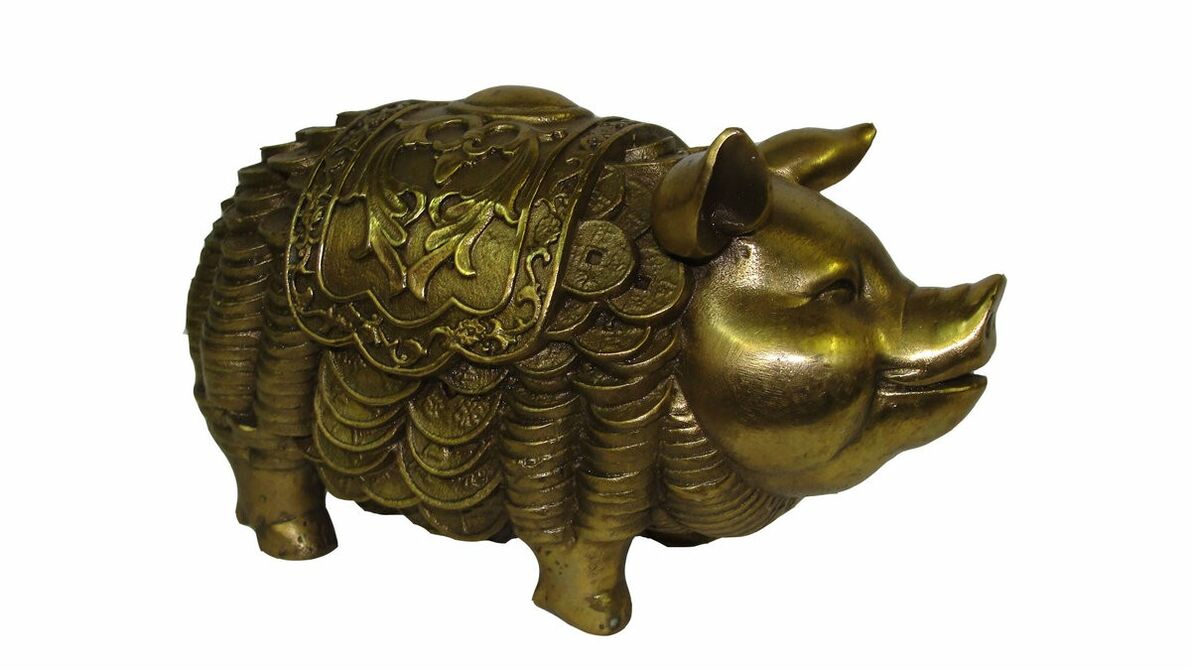 Amuletă pentru noroc și prosperitate - porc
