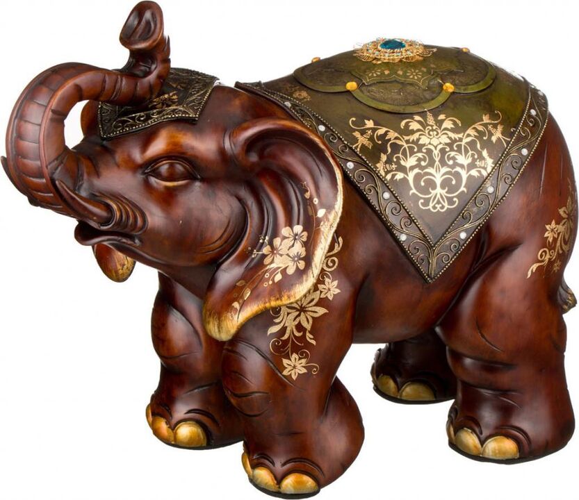 Figura de elefant ca o amuletă a norocului