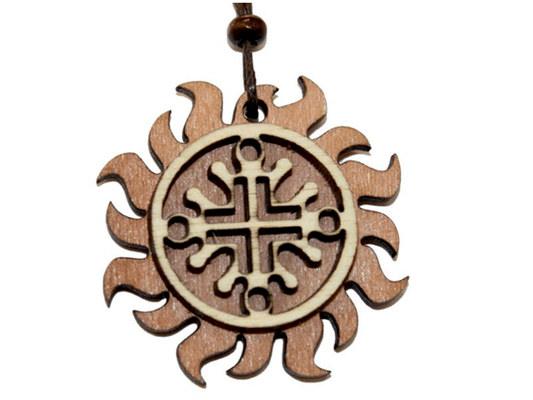 Pandantiv amuleta DIY din lemn